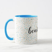 Mug Points Ocean Blue Gold Sand (Gauche)