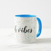 Mug Points Ocean Blue Gold Sand (Devant droit)
