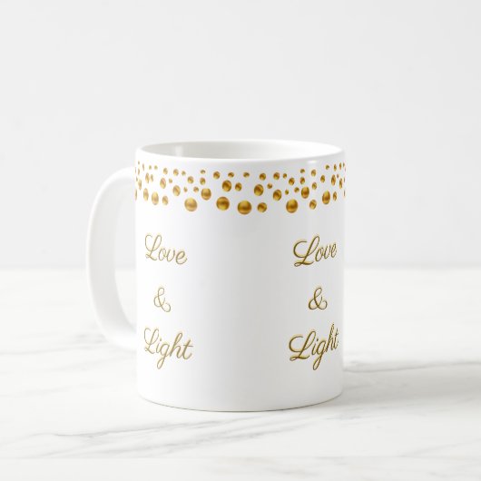 Mug Points Or Love & Light Confetti (Devant gauche)