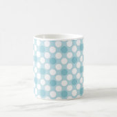 Mug Points polka blanc bleu rétro (Centre)