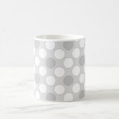 Mug Points polka gris clair à la mode (Centre)