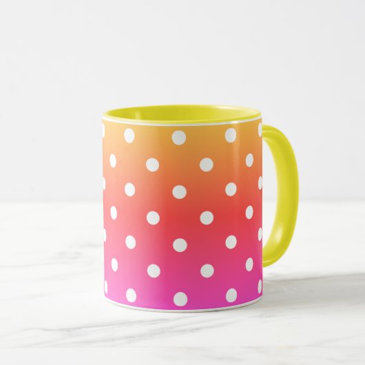 Mug Points polka rouge (Devant droit)