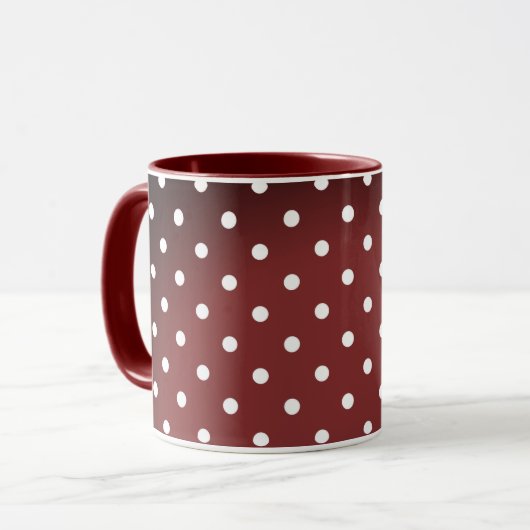 Mug Points polka rouge (Devant gauche)