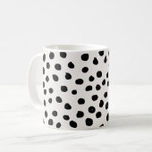Mug Points posters de animaux Noir Et Blanc Dalmatie (Devant gauche)
