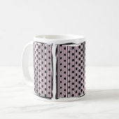 Mug Points roses et noirs Motif moderne (Devant gauche)