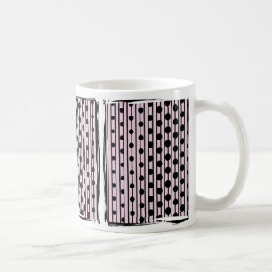 Mug Points roses et noirs Motif moderne