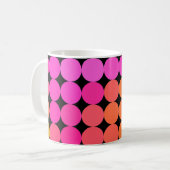 Mug Points roses et orange (Devant gauche)