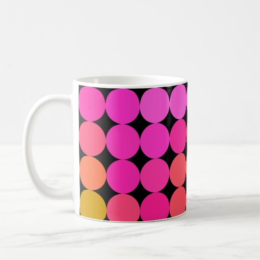 Mug Points roses et orange (Gauche)