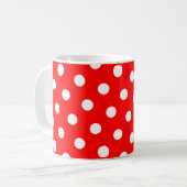 Mug Points rouges et blancs (Devant gauche)