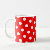 Mug Points rouges et blancs (Gauche)