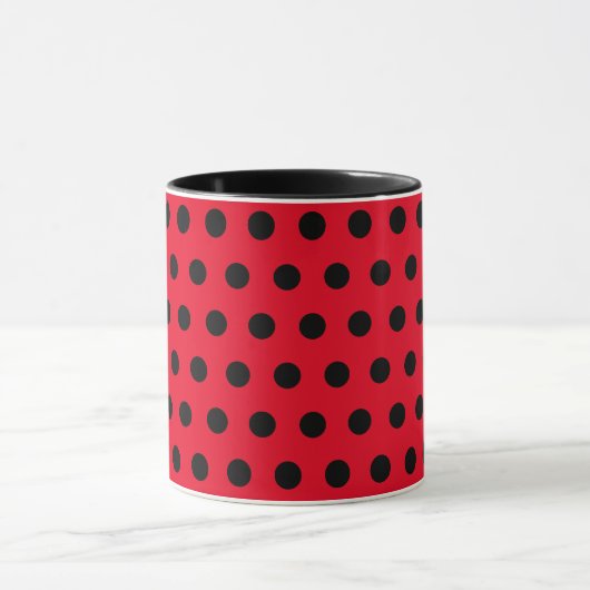 Mug Points rouges noirs (Centre)