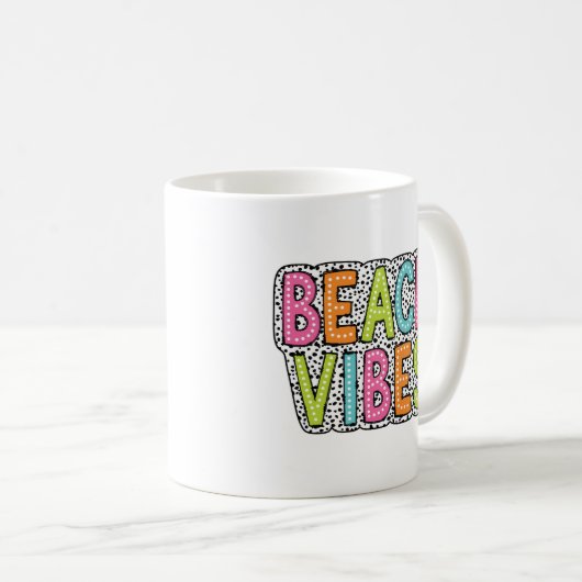 Mug Points Vibes Plage (Devant droit)