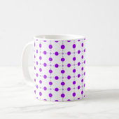 Mug Points violets, Motif à pois, Points, Pointillé (Devant gauche)
