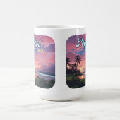 Mug Poipu Kauai Hawaii Plage Palmiers Rétro (Centre)