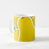 Mug Poire jaune funky (Devant gauche)