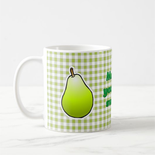 Mug Poire verte douce (Gauche)