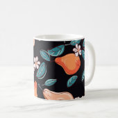 Mug Poires juteuses : motif de fruits dessiné à la mai (Devant droit)