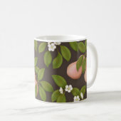Mug Poires roses (marron foncé) (Devant droit)