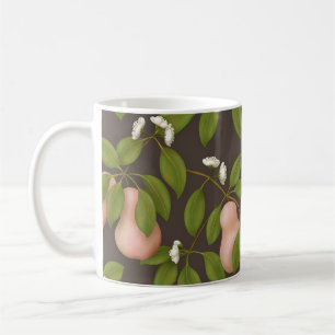 Mug Poires roses (marron foncé)