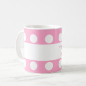 Mug Pois A12 de rose de l'AIDE du meilleur PROFESSEUR (Devant gauche)