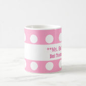 Mug Pois A12 de rose de l'AIDE du meilleur PROFESSEUR (Centre)
