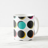 Mug Pois abstraits décoratifs dans le style (Devant droit)