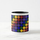 Mug Pois arc-en-ciel en noir (Centre)