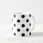 Mug Pois Arrière - plans blancs (Devant droit)
