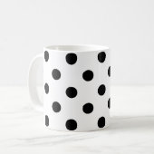 Mug Pois Arrière - plans blancs (Devant gauche)
