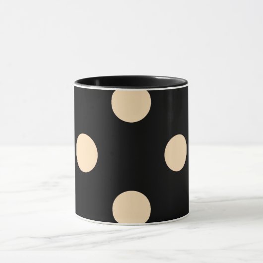 Mug Pois Black Cream (Centre)