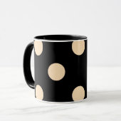 Mug Pois Black Cream (Devant gauche)