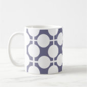 Mug pois blanc gris et motif (Gauche)