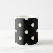 Mug Pois blancs antiques en noir (Centre)
