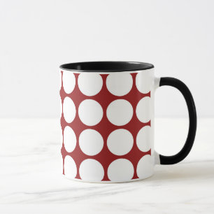 Mug Pois blancs en rouge