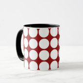 Mug Pois blancs en rouge (Devant gauche)