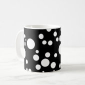 Mug pois blancs noirs (Devant gauche)