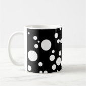 Mug pois blancs noirs (Gauche)
