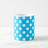 Mug Pois blancs sur bleu électrique (Centre)