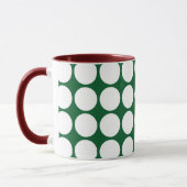 Mug Pois blancs sur vert (Gauche)