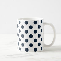 Pois bleu marine foncé
