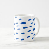 Mug Pois Cobalt Blue Motif (Devant droit)