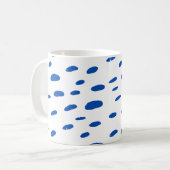Mug Pois Cobalt Blue Motif (Devant gauche)
