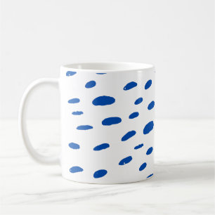 Mug Pois Cobalt Blue Motif