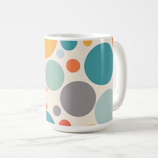 Mug Pois coloré (Devant droit)