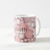 Mug Pois, coloré, élégant, motif, (Devant droit)