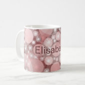 Mug Pois, coloré, élégant, motif, (Devant gauche)