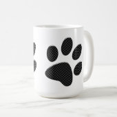 Mug Pois de pattes noir et blanc (Devant droit)