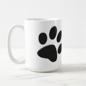 Mug Pois de pattes noir et blanc (Gauche)