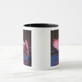 Mug Pois de rose (Ajaia ajaja) avec Cormorant (Centre)