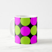 Mug Pois de roses indien et de vert de chaux (Devant gauche)